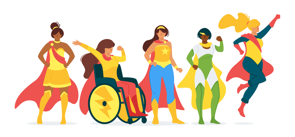 5 Superwomen with disability