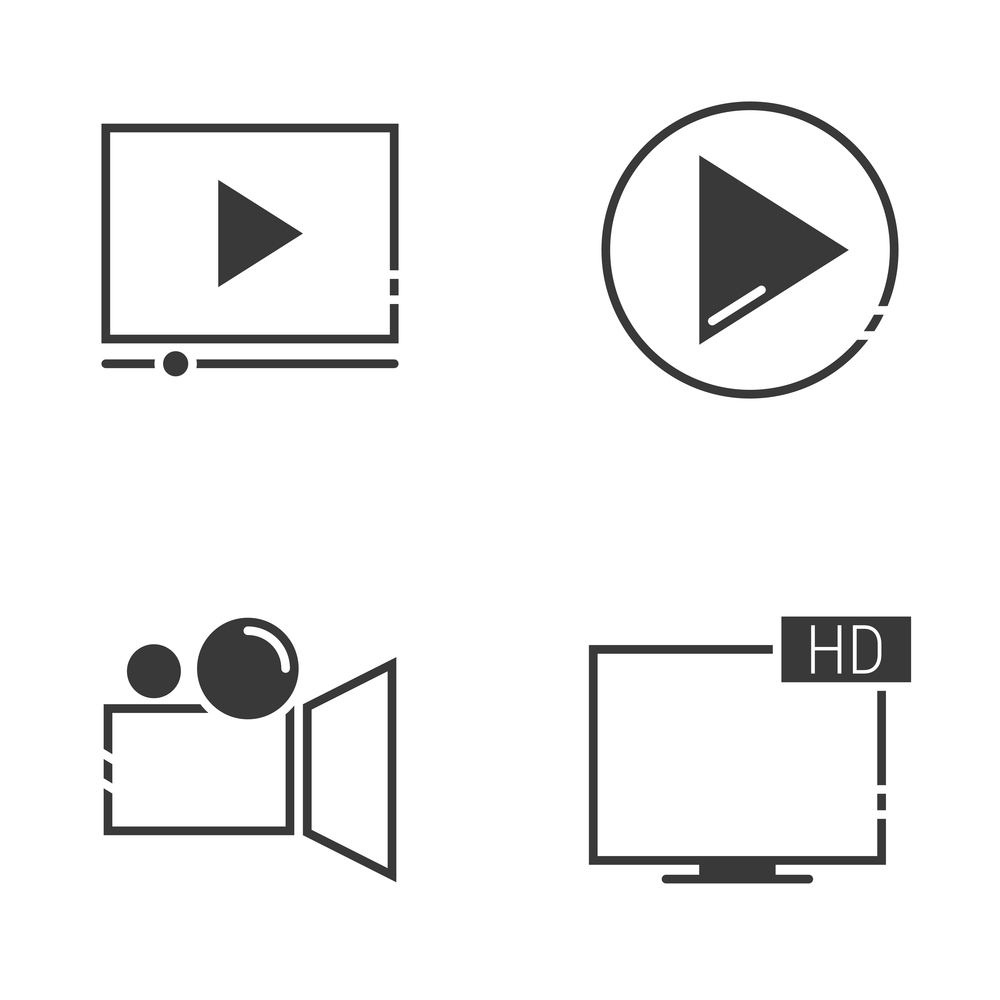 Distinguishable Audio and Video icons