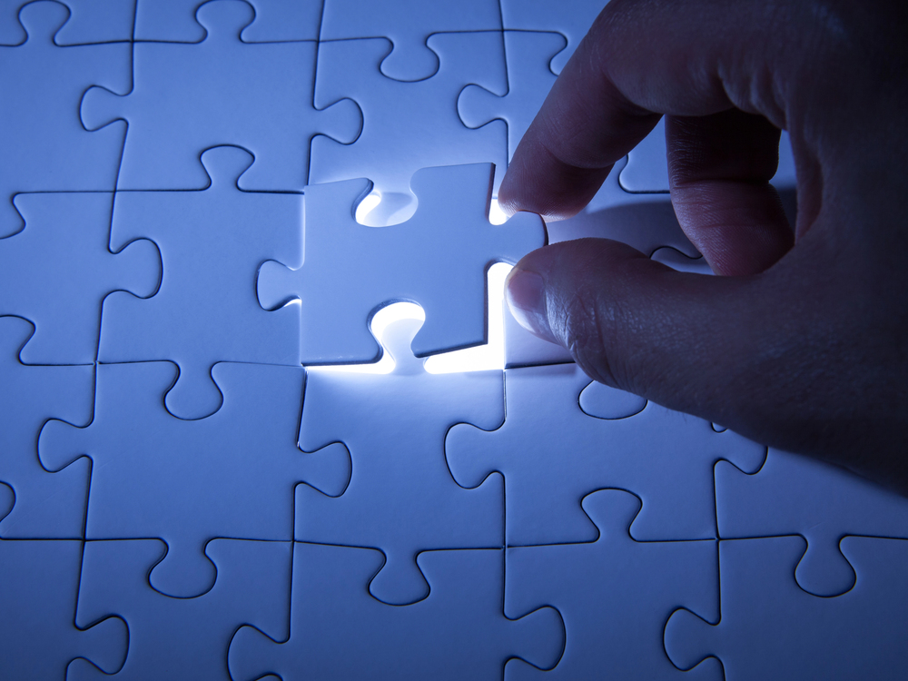 The last piece is being put into the puzzle.  The final thought.