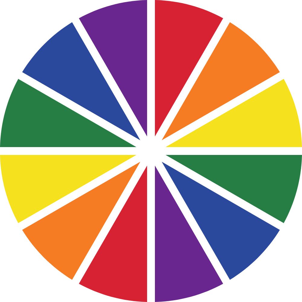 A colour wheel