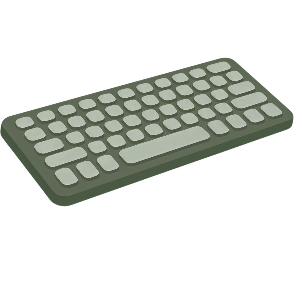 A computer keyboard