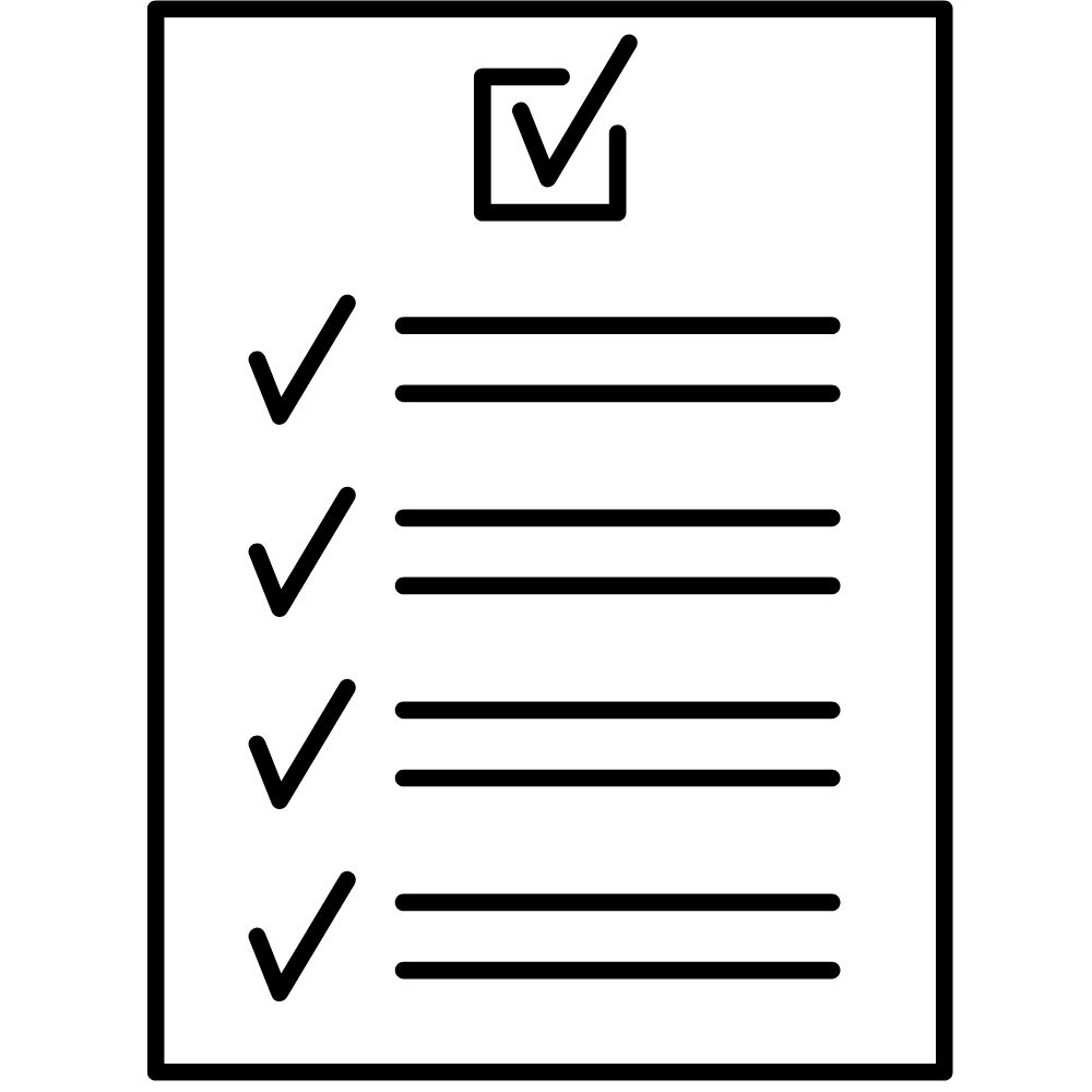 A checklist document